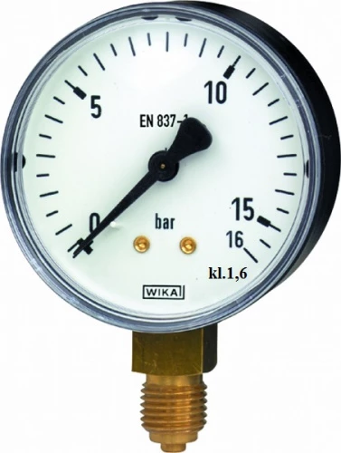 111.10.100 16 bar кл.1,6 G1/2" Корпус СТАЛЬ УТ000003718