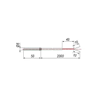 ДТС3014-Pt1000.В2.50/2 Термопреобразователь для систем HVAC УТ000011696